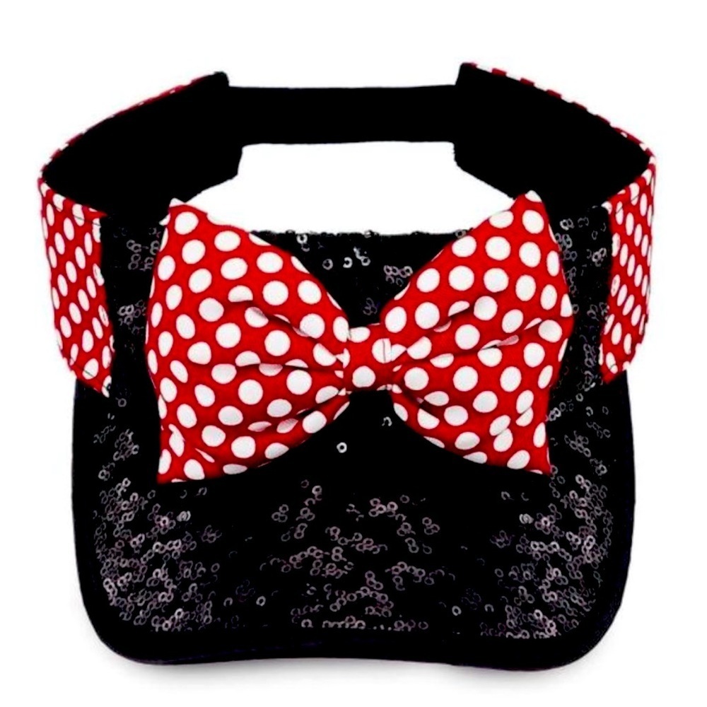 Disney Parks Minnie Mouse Sequin Visor Hat - Size Adult